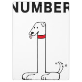 Nummer 1 klemmbrett (Rückseite)