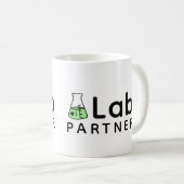 Nummer 1 Labrador Partner Science Friend Erlenmeye Kaffeetasse (VorderseiteRechts)