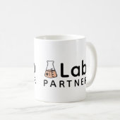 Nummer 1 Labrador Partner Science Friend Erlenmeye Kaffeetasse (VorderseiteRechts)