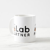 Nummer 1 Labrador Partner Science Friend Erlenmeye Kaffeetasse (Vorderseite Links)