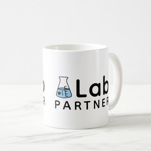 Nummer 1 Labrador Partner Science Friend Erlenmeye Kaffeetasse (VorderseiteRechts)