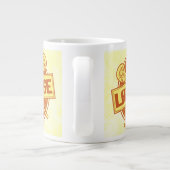 Nummer 1 Lacrosse Coach Jumbo Tasse (Rückseite)