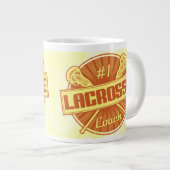 Nummer 1 Lacrosse Coach Jumbo Tasse (Vorderseite Rechts)
