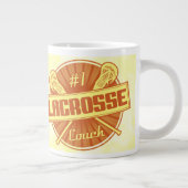 Nummer 1 Lacrosse Coach Jumbo Tasse (Rechts)