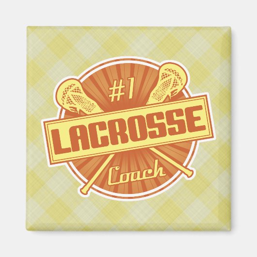 Nummer 1 Lacrosse Coach Kühlschrankmagnet (Vorne)