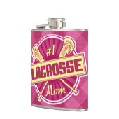 Nummer 1 Lacrosse Mama Angesagt Flasked Flachmann (Links)