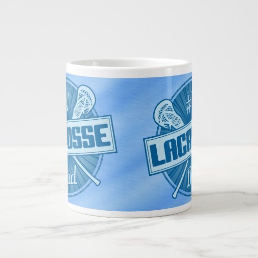Nummer 1 Lacrosse Vater Jumbo Coffee Tasse (Vorderseite)