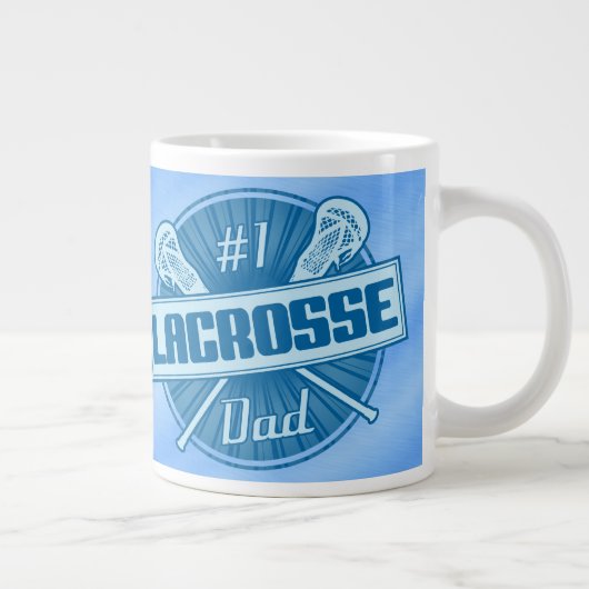 Nummer 1 Lacrosse Vater Jumbo Coffee Tasse (Rechts)