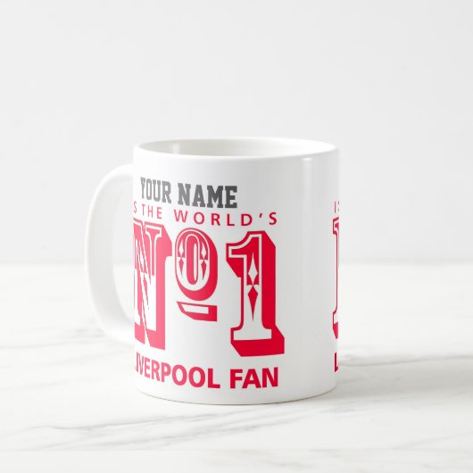 Nummer 1 Liverpool-Lüfter Kaffeetasse (Vorderseite Links)