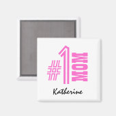 Nummer 1 Mama Beste Mama je Individuelle Name V8 Magnet (Vorderseite/Rückseite)