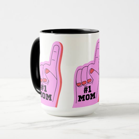 NUMMER 1 MAMA FUNNY MOTHERY DAY TASSE (Vorderseite Links)