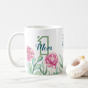 Nummer 1 Mama, Peony Garden Kaffeetasse