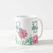 Nummer 1 Mama, Peony Garden Kaffeetasse (VorderseiteRechts)