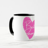 Nummer 1 Mama Rosa Herzmüttertag Tasse (Vorderseite Links)