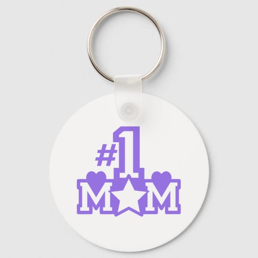 Nummer 1 Mama Schlüsselanhänger (Vorderseite)