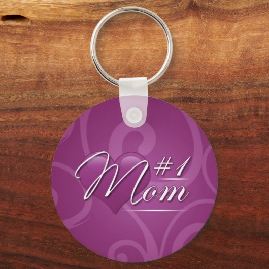 Nummer 1 Mama Schlüsselanhänger (Vorderseite)