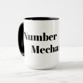 Nummer 1 Mechanische Kaffeepause Tasse (Vorderseite Links)