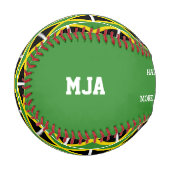 Nummer 1 NUMMER 1 VATER Vatertag JAMAIKA Flag Baseball (Vorderseite Links)