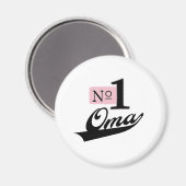 Nummer 1 Oma Magnet (Vorderseite/Rückseite)