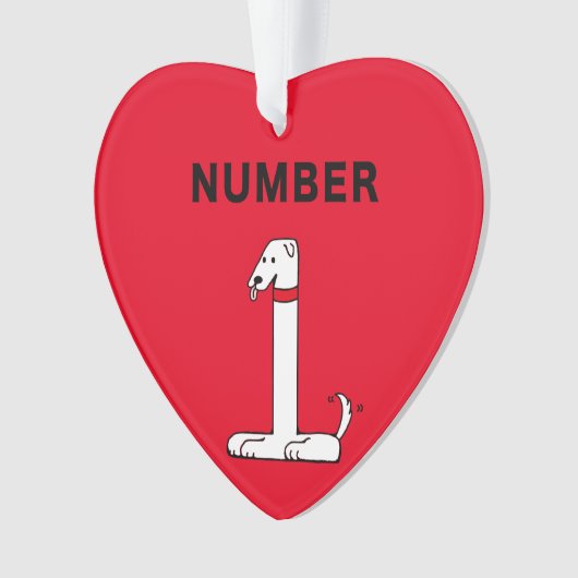 Nummer 1 ornament (Vorderseite)