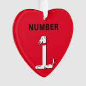 Nummer 1 ornament (Vorderseite)