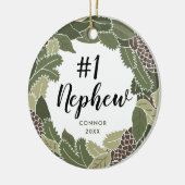 Nummer 1: Personalisiertes Geschenk von Tante Onke Keramik Ornament (Links)