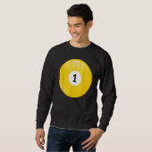 Nummer 1 Pool Ball Sweatshirt (Vorne ganz)