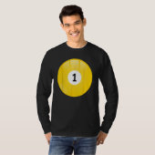 Nummer 1 Pool Ball T-Shirt (Vorne ganz)