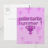 Nummer 1 postkarte (Vorne/Hinten)