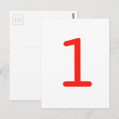Nummer 1 postkarte (Vorne/Hinten)