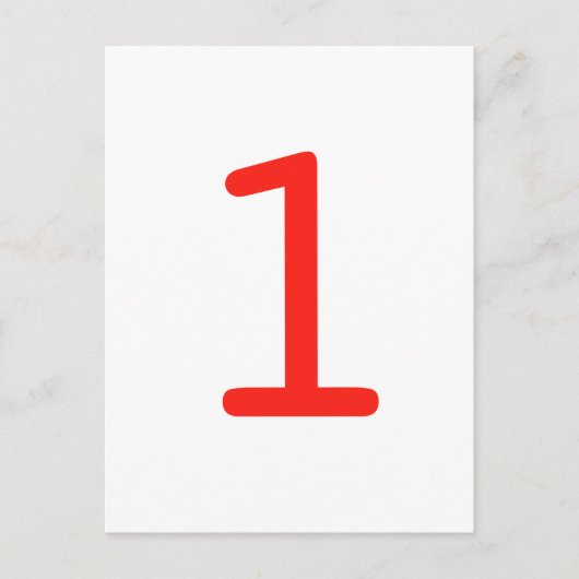 Nummer 1 postkarte (Vorderseite)