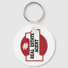 Nummer 1 Real Anwesen Agent Schlüsselanhänger