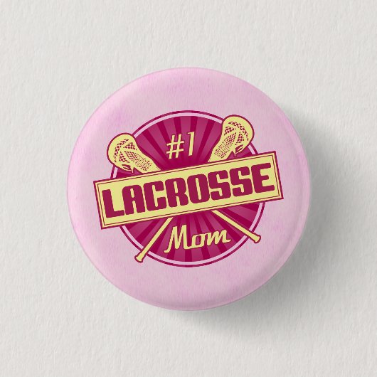 Nummer 1 Schaltfläche für die Lacrosse-Mama Button (Vorderseite)
