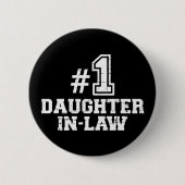Nummer 1 Schwiegertochter Button (Vorderseite)
