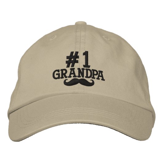 Nummer 1 Stickereikappe Bestickte Baseballkappe (Vorderseite)