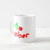 Nummer 1 Tasse der Lehrer, Geschenk für den besten (Vorderseite Links)