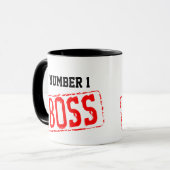Nummer 1 Tasse für den Boss-Kaffee | Motivierend (Vorderseite Links)