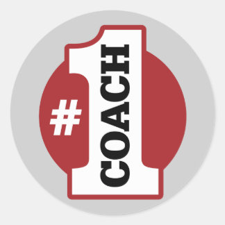 Nummer 1 Trainer Runder Aufkleber