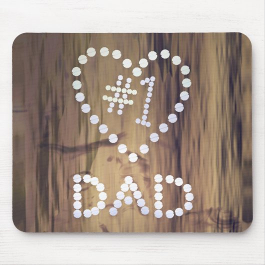 Nummer 1 Vater auf Holz Mousepad (Vorne)