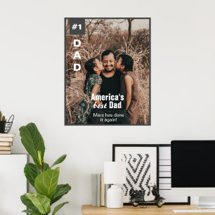 Nummer 1 Vater Aufnahme der Titelseite des Magazin Poster