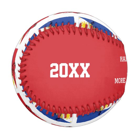 Nummer 1 Vater CONQUEROR Philippinen Flag Baseball (Vorderseite Links)