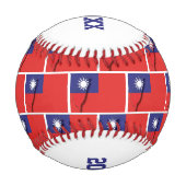 Nummer 1 Vater CONQUEROR Taiwan Flag Baseball (Rückseite)