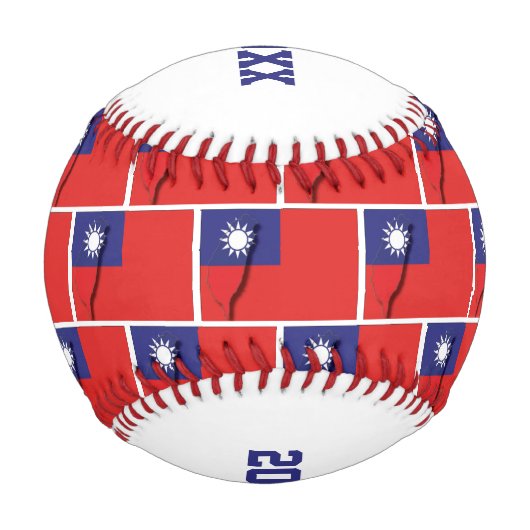 Nummer 1 Vater CONQUEROR Taiwan Flag Baseball (Rückseite)