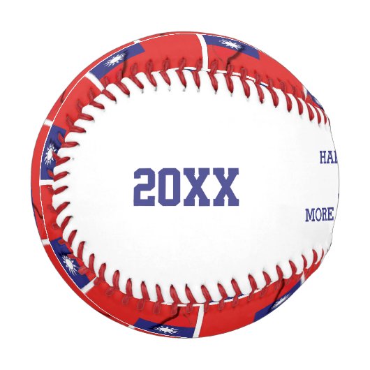 Nummer 1 Vater CONQUEROR Taiwan Flag Baseball (Vorderseite Links)