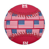 Nummer 1 Vater CONQUEROR USA - amerikanische Flagg Baseball (Rückseite)