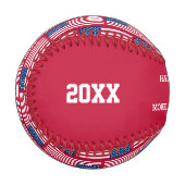 Nummer 1 Vater CONQUEROR USA - amerikanische Flagg Baseball (Vorderseite Links)