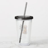 Nummer 1 Vater Custom Acrylic Tumbler Acryltrinkbecher (Rückseite)