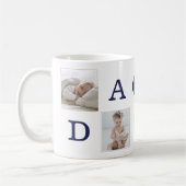 Nummer 1 Vater Daddy FotoCollage Gold Frame Kaffeetasse (Links)