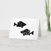 Nummer 1 Vater Fisch Cool Modernes Weiß Schwarz Ze Karte (Vorderseite)