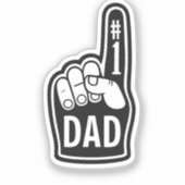 Nummer 1 Vater Fockhand Aufkleber (Vorderseite)